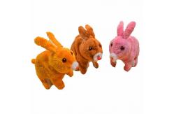China 20cm Electric Motor Core Walking Sound Bunny Plush Toy supplier