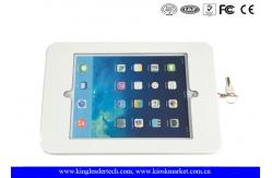 China White or Matt Black Ipad Kiosk Stand Case With Rugged Metal Holder supplier