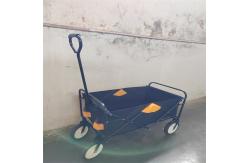 China Four Wheel Collapsible Wagon Cart Large Capacity Foldable Garden Trolley supplier