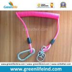 Retractable Pink Color Heavy Duty Tether Cord W/Carabiner for sale