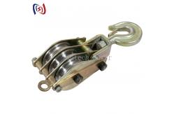 China 30kn Conductor Stringing Tools Steel Hoisting Tackle Block Pulley For Lifting supplier