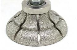 China Quartz No3 Grit Granite Bullnose Router Bit 85mm M14 Thread supplier