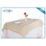 Multi - Color Disposable PP Non Woven Tablecloth With Printed Design for sale