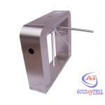 Full Automatic RFID Turnstile Anti Recoil Bridge Slope Cover Tripod Gate IC / ID Card for sale