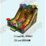 Children Fun Park Inflatable Bee With Mushroom Slide For Rentals