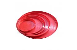 China Polypropylene 60mm Plastic Chick Feeder Trays For Chicken supplier