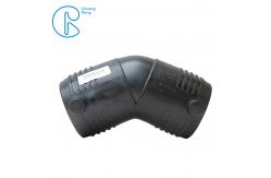 China Custom HDPE Electrofusion Fittings , 110mm Electrofusion HDPE 45 Degree Elbow supplier