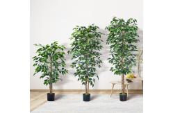 China Flame Retardant H180cm Artificial Ficus Plant , Ficus Fake Tree Natural Look supplier