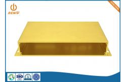 China Golden Anodized Aluminum Extrusion Processing Electronic Enclosure supplier
