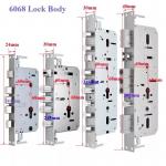 Stainless Steel Smart Lock Mortise 3585/6085/6068/5050/5572 Fingerprint Door LockBody Wifi Lock Castle for sale