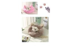 China ODM Cute Rabbit Ears Winter Warm Pet Sleeping Bed For Dog Cat supplier