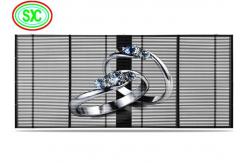 China P3.91 Hanging Transparent  LED Screen ultra slim transparent video screen supplier