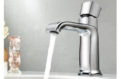 China Electroplate ODM White Silver Wash Basin Faucet supplier