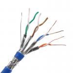 4 Twisted Pair Shielded Braiding Copper SFTP Lan Cable Cat7 Customized for sale