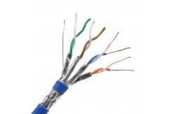 China 4 Twisted Pair Shielded Braiding Copper SFTP Lan Cable Cat7 Customized supplier