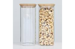 China High Borosilicate Glass Coffee Jars Canister With Lids 1600ml supplier