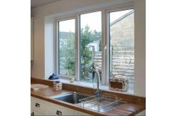 China 
White upvc casement window hurricane resistant windows with  fiberglass mosquito mesh supplier