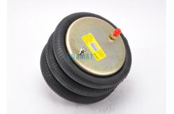 China Firestone Industrial Air Spring Triple Convoluted Bellows Gas 1/4NPTF Air Suspension System supplier