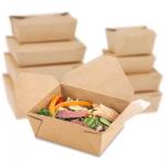 Customized Eco- friendly and recyclable takeaway food box disposable fast food packaging box for sale