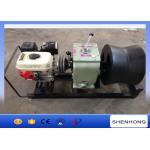 Belt Driven Gas Powered Winches Stringing Wire With 400mm Diameter Cable Roller for sale