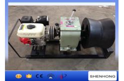 China Belt Driven Gas Powered Winches Stringing Wire With 400mm Diameter Cable Roller supplier