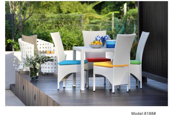 White weeding dining chair with table-8188