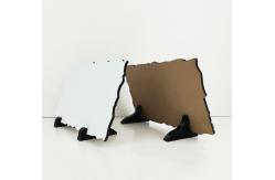 China Irregularity Waterproof Sublimation Rock Slate Blanks White Glossy Photo Slate supplier