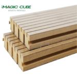 28-4 Pattern Melamine Grooved MDF Wood Panels for Effective Home Theater Soundproofing for sale