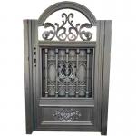 Automatic Sliding Bi-Fold Iron Glass Door with Main Iron Gate Designs for sale