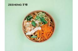 China Biodegradable Disposable Paper Bowls With Lids Waterproof 1100 ML For Salad supplier