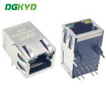 DGKYD311Q070DC2A4DN 25.4mm Network Interface Connector Single Port Gigabit Filter Integrated Transformer 10PIN for sale