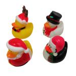 Christmas Yellow Rubber Ducks Baby Tub Toys Cute Deer / Penguin Pattern for sale