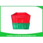 Top Plastic Solid Stacking Storage Bins , Agriculture Large Plastic Storage Boxes
