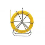 Portable Yellow Underground Cable Tools , 4 ~ 16 Mm Fiberglass Conduit Rodder for sale