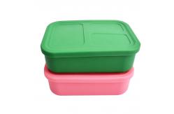 China Shatterproof Harmless Silicone Lunch Containers , Microwaveable Silicone Storage Box supplier
