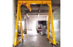 China Light Duty Chain Hoist Gantry Crane Movable Single Girder 2.6-4m Height supplier