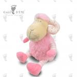 Child Friendly Fabric Dog Toys Customized Fabric Goat Dog Toy 30 X 20cm for sale