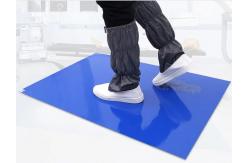 China Strong Adhesive Cleanroom Tacky Mat Polyethylene Sheets No Residue 24*45 supplier