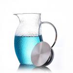 Bird Shaped Drink Pitcher With Lid , Lightweight Glass Juice Pitcher With Handle
