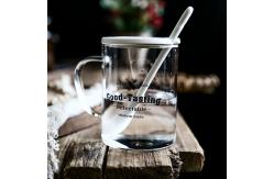China Handmade Clear 500ml Glass Cup , Nordic Style Glass Reusable Coffee Cup supplier