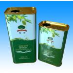 2L Virgin Olive Oil Tin Cans Rectangular Packaging Tin Can for sale