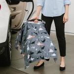 Multi-use Infant Car Seat Cover&Baby Carrier&Nursing Cover&Minky Blanket for sale