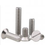 4-60mm ANSI 304 Stainless Steel Flat Head Screws M3 Slotted Countersunk Head Screw for sale