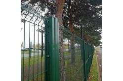 China Pvc Coated 3d Bending Curved Garden Welded Wire Mesh Panel Fence Galvanized Steel supplier