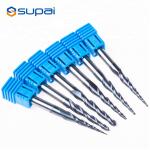 2 Flute Tapered Wood Milling Cutter Metal Working Tool ISO Certification for sale