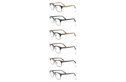 China Unisex Full-rim Wood Grain Acetate Optical Glasses Frame MR H004B supplier