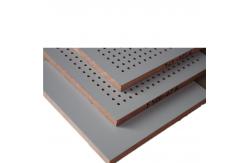 China Moisture proof Convention Hall Perforated Wood Acoustic Panels Noise Reduce Board supplier