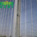358 High Security Anti Climb Wire Mesh Fence Panel 1.5m Outdoor Security WPC Frame Clear View Metal Steel for sale
