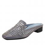 BS149 Slippers Women'S Summer Rhinestone Slippers Women'S Outer Wear Non-Slip Mid-Heel Sandals Lazy Ladies Sandals for sale