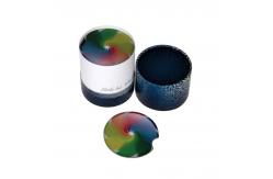 China Custom Print Paper Cans Packaging Tube / Box Three Pieces Rolled Edge Eco - Friendly supplier